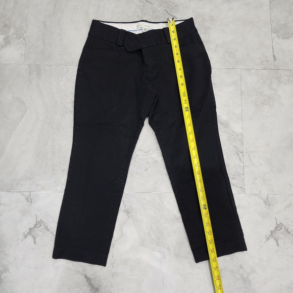 Banana Republic Women Stretch Cropped Pants Black Petites Size 4P - Picture 5 of 5